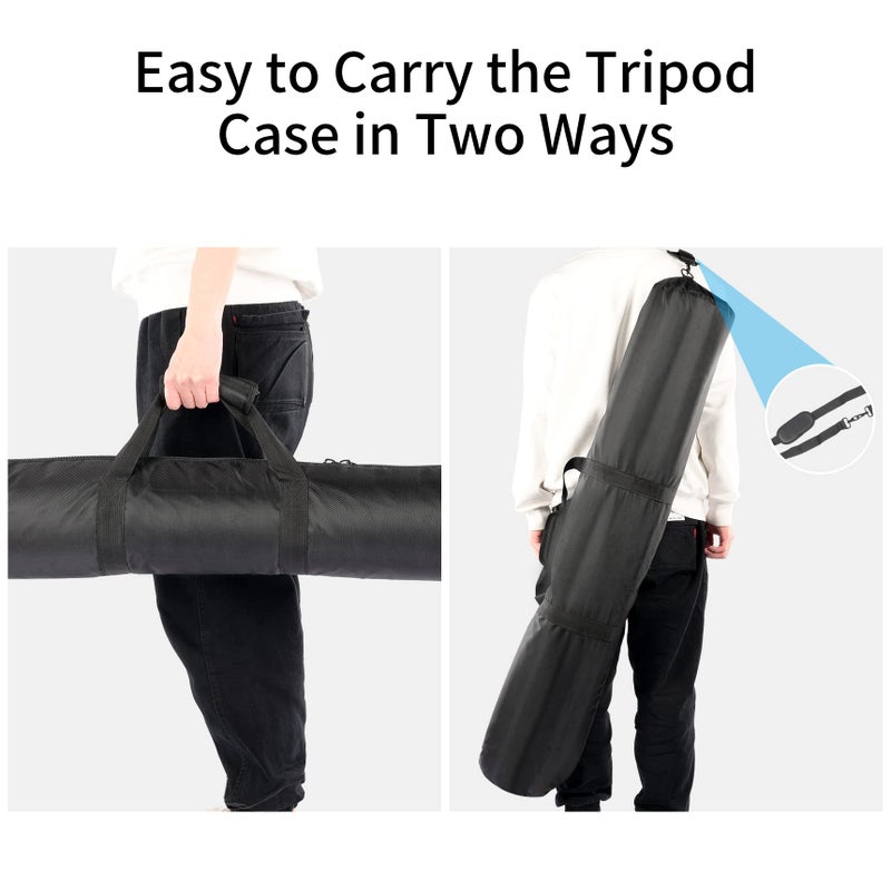 Meking 49in Padded Tripod Carrying Case Bag with Shoulder Strap for Light Stand, Boom Stand, Monopod, Umbrella and Other Photography Photo Studio Accessories - Image 3